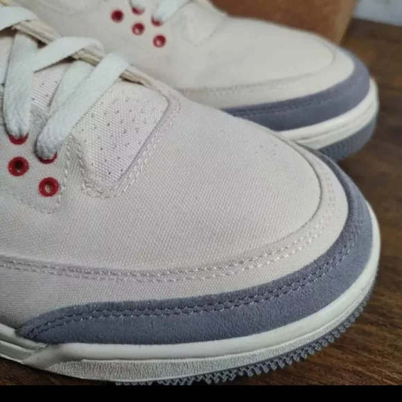 Air Jordan 3 Retro SE Muslin 2022 DH7139-100 Men's Size 9.5 VNDS W/Box - Picture 5 of 12